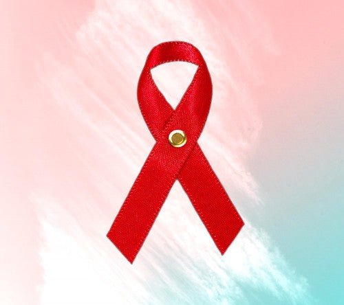 Red Cancer Ribbon, Awareness Ribbons (No Personalization) - Pack of 10 - The Funeral Program Site