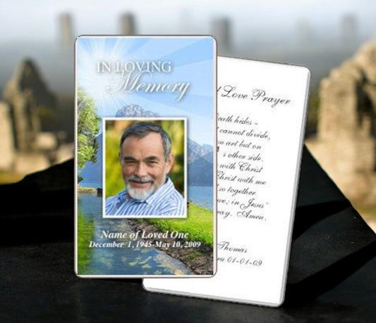 Reflection Prayer Card Template - The Funeral Program Site