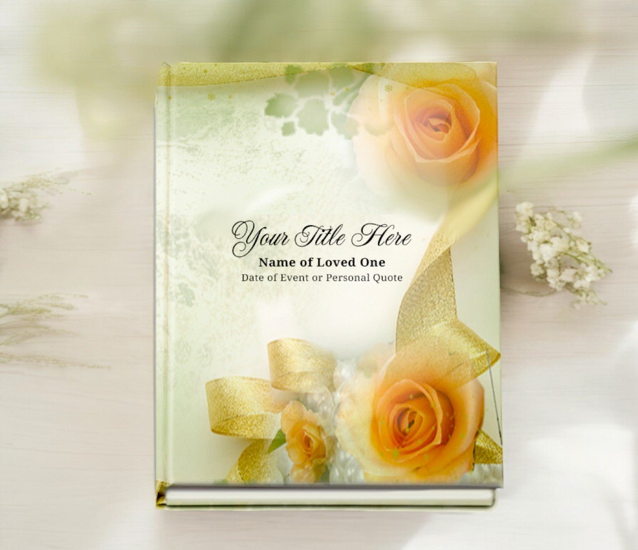 Rejoice Perfect Bind Memorial Funeral Guest Book - The Funeral Program Site