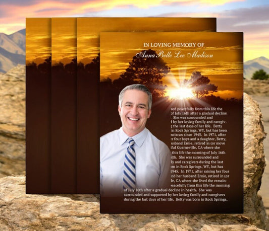 Renewal Funeral Flyer Design & Print (Pack of 50) - The Funeral Program Site