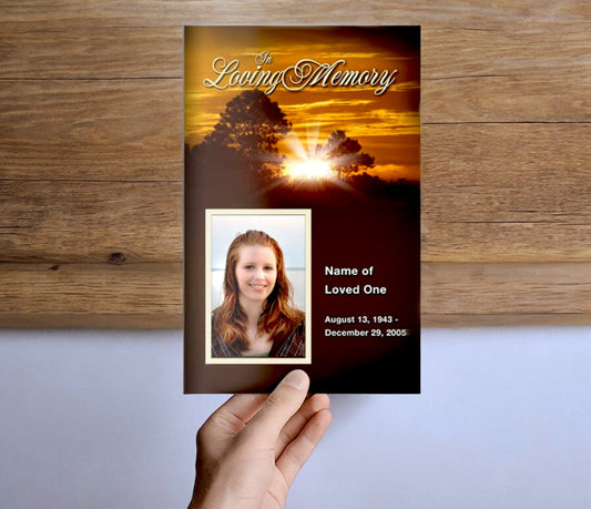 Renewal Funeral Program Template