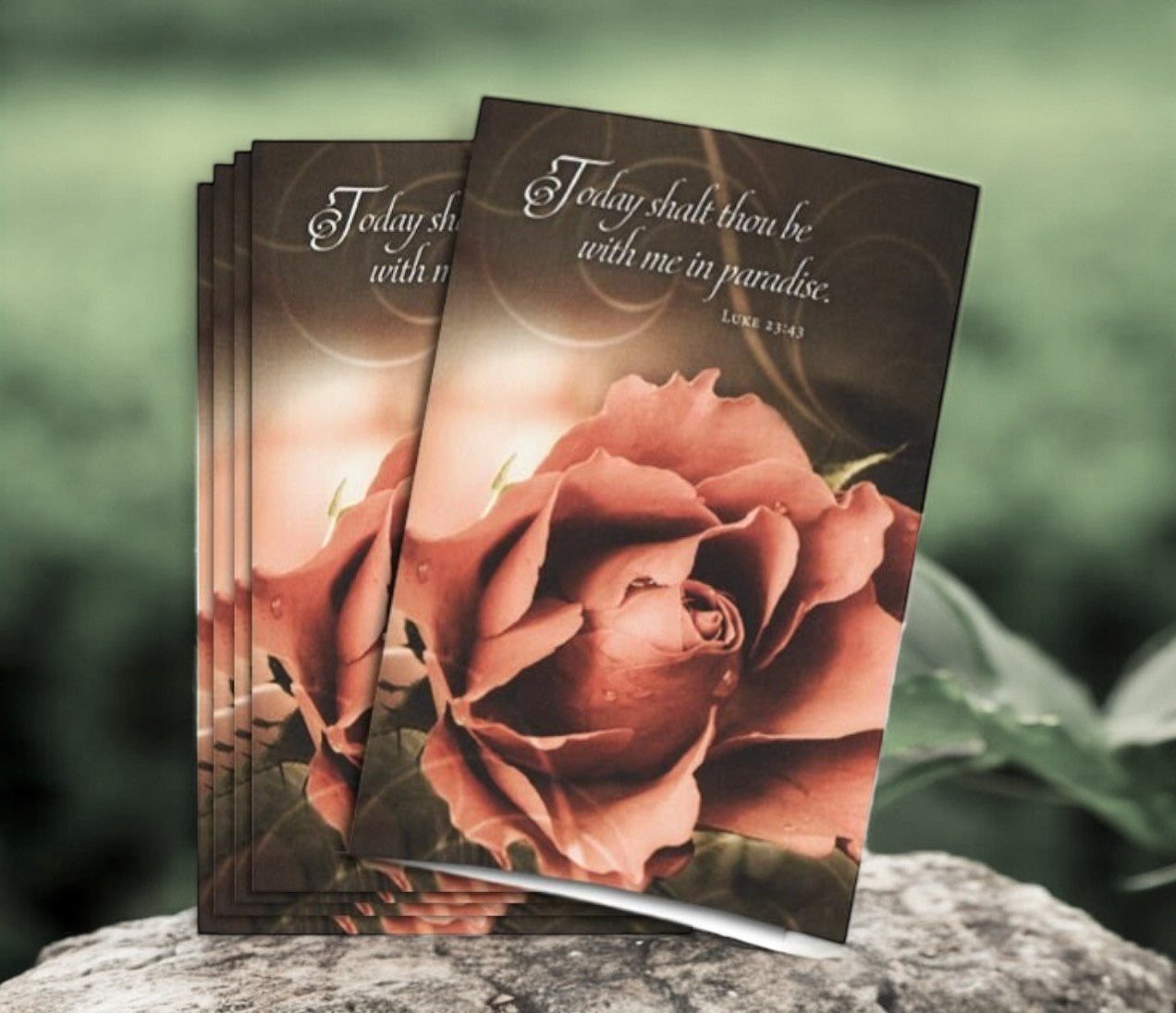 In Paradise Funeral Program Paper (Pack of 25)