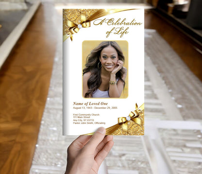 Royalty Funeral Program Template