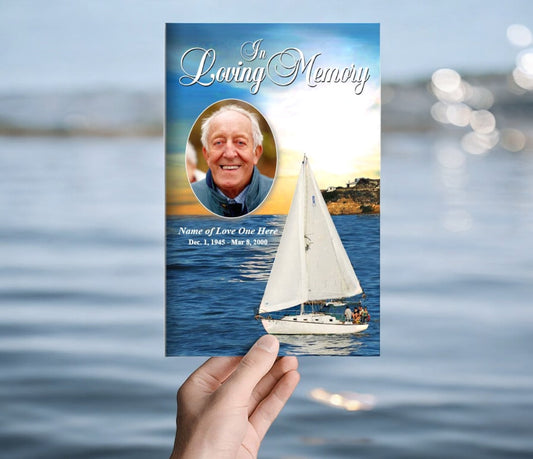 Voyage Funeral Program Template