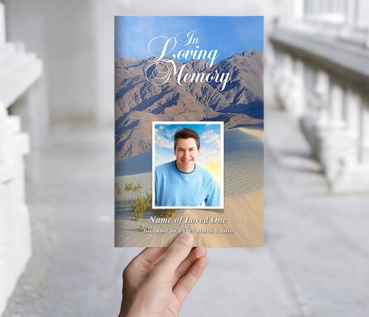 Sandy Funeral Program Template