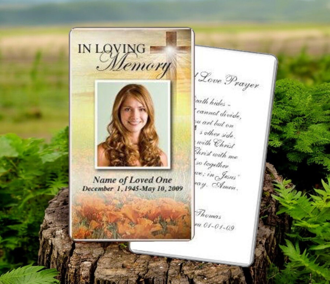 Savior Prayer Card Template - The Funeral Program Site