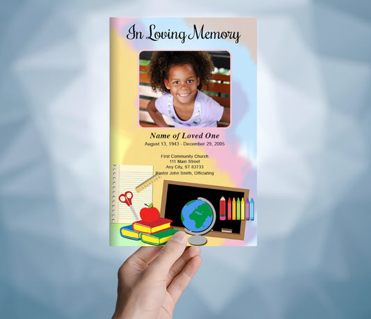 School Funeral Program Template