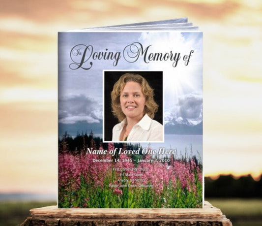 Seasons Funeral Booklet Template