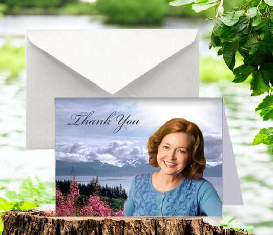 Seasons Funeral Thank You Card Design & Print (Pack of 50)