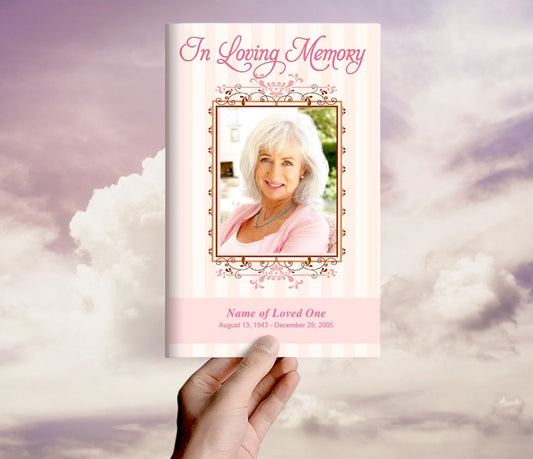 Seraphina Funeral Program Template