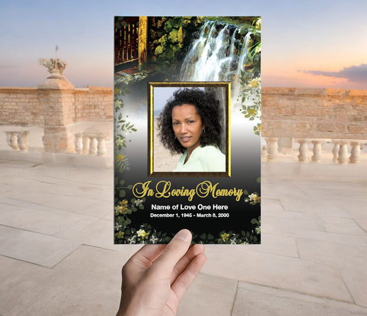 Serene Funeral Program Template