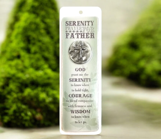 A Father's Serenity Prayer Token and Bookmark