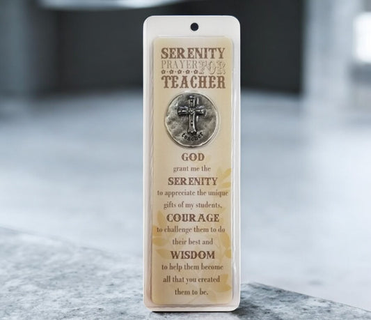 A Teacher's Serenity Prayer Token and Bookmark