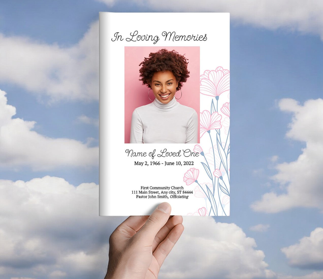 Sheridan Online Funeral Program Template