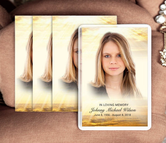 Shine Funeral Prayer Card Design & Print (Pack of 50) - The Funeral Program Site