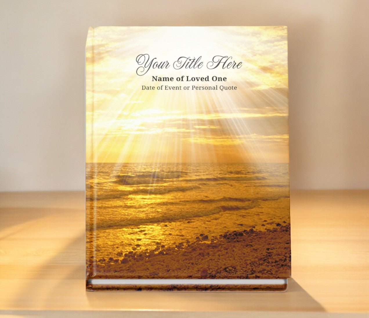 Shine Perfect Bind Memorial Funeral Guest Book - The Funeral Program Site