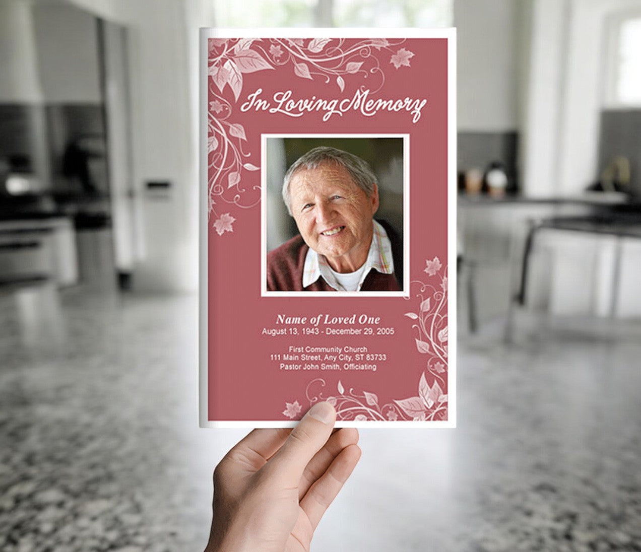 Simplier Funeral Program Template