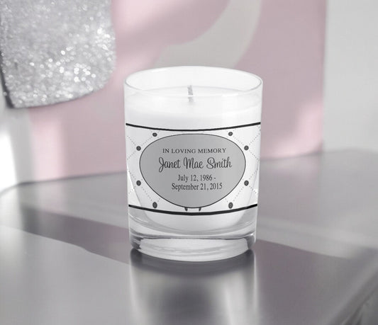 Skyler Personalized Memorial Votive Candle - The Funeral Program Site