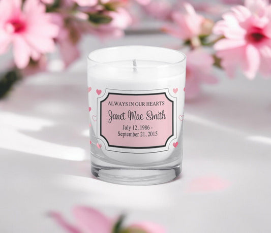 Sophia Personalized Votive Memorial Candle - The Funeral Program Site