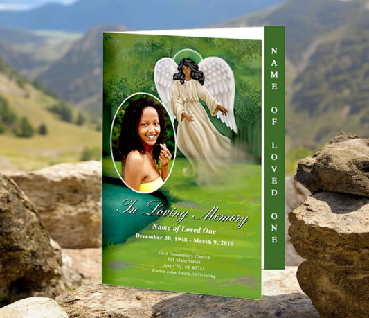 Spirit 4-Sided Graduated Funeral Program Template