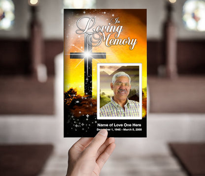 Splendor Funeral Program Template