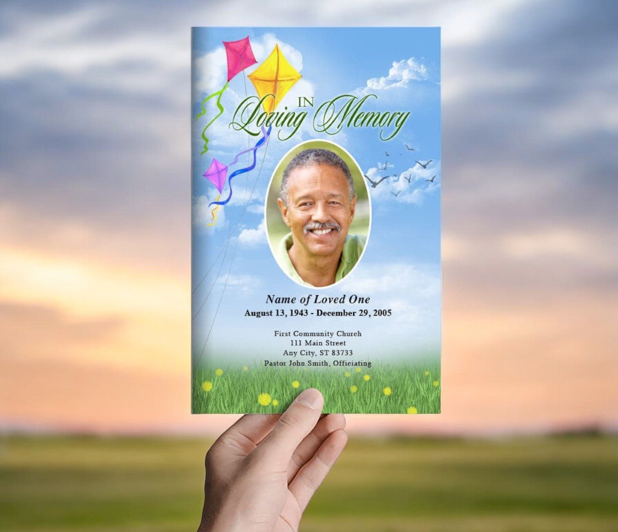 Summer Funeral Program Template - The Funeral Program Site