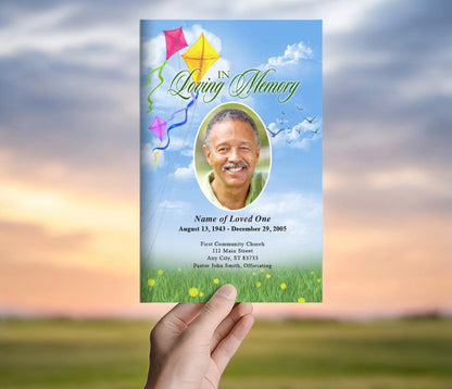 Summer Funeral Program Template