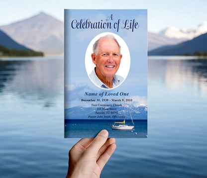 Tahoe Funeral Program Template