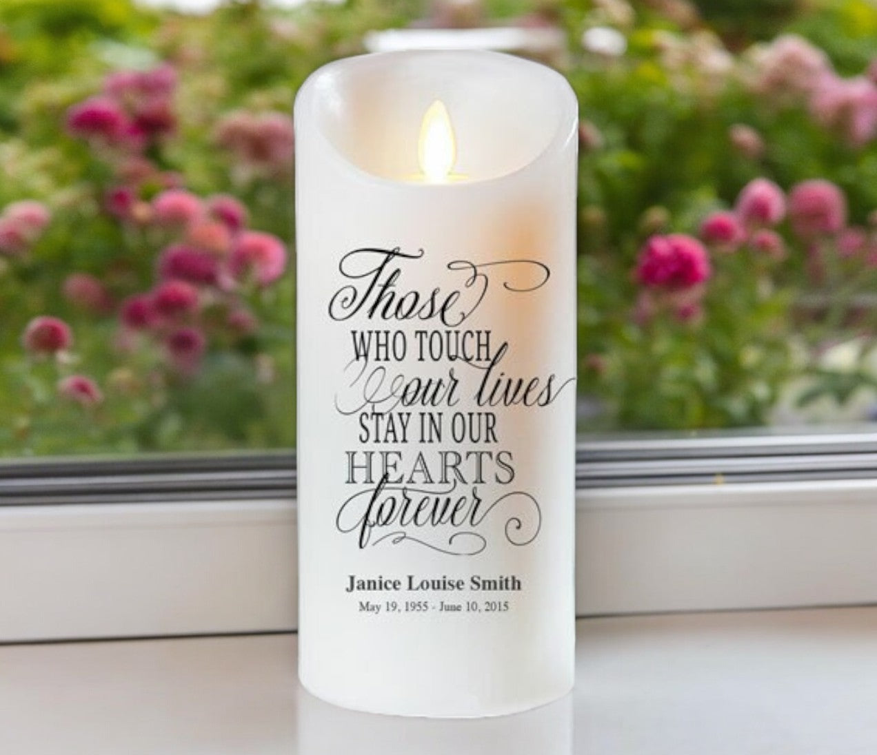 Those Lives Dancing Wick LED Memorial Candle