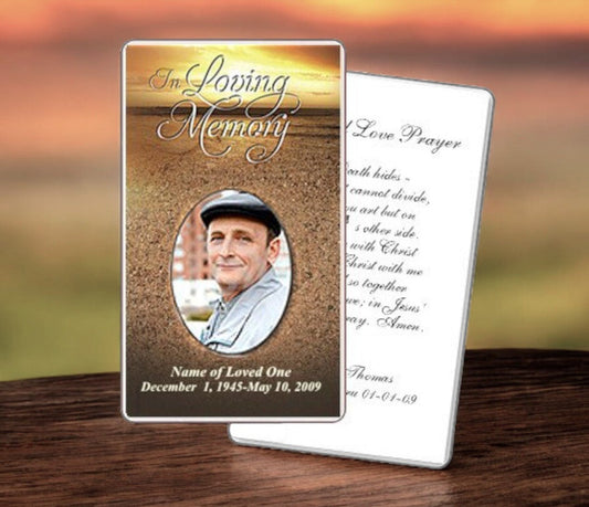 Timeless Prayer Card Template - The Funeral Program Site