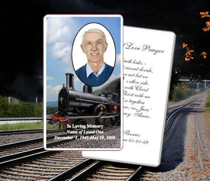 Train Prayer Card Template