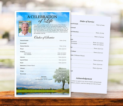 Treasure Funeral Flyer Template