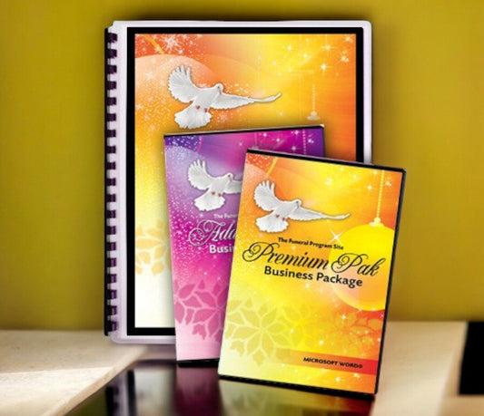 Ultimate Premium Funeral Program Software Pak 25 - The Funeral Program Site