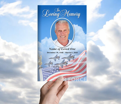 Air Force Funeral Program Template