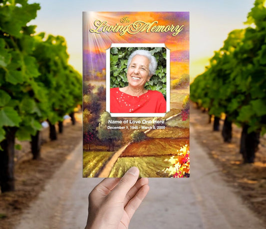 Valley Funeral Program Template