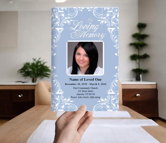 Victoria Funeral Program Template