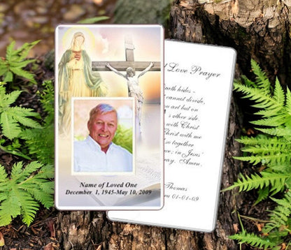 Vision Prayer Card Template - The Funeral Program Site