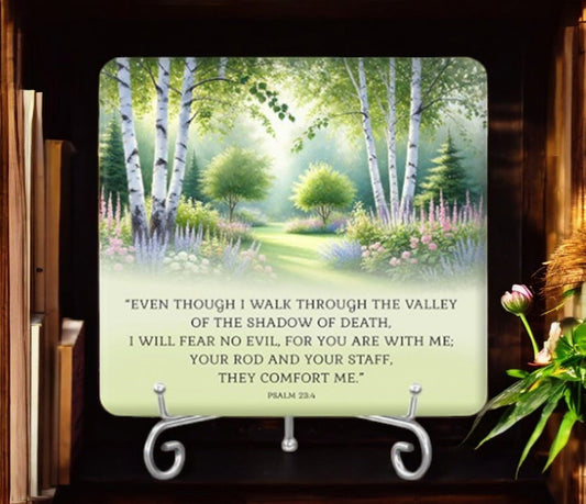 Walk Through Valley Bible Verse Plaque - The Funeral Program Site