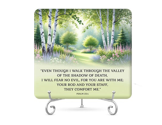 Walk Through Valley Bible Verse Plaque - The Funeral Program Site