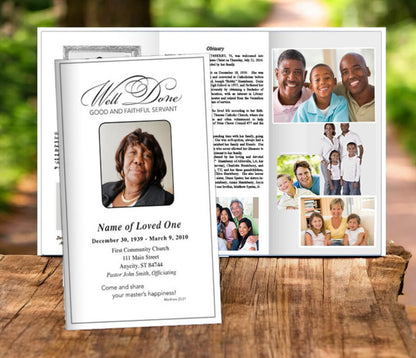 Faithful Trifold Funeral Brochure Template