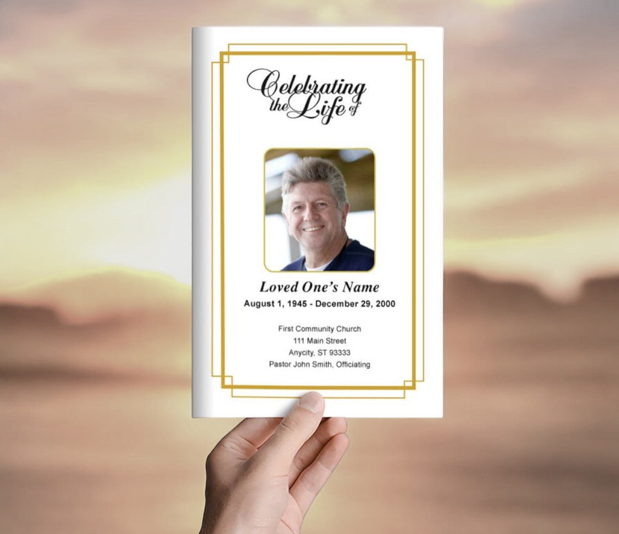 Windsor Funeral Program Template - The Funeral Program Site