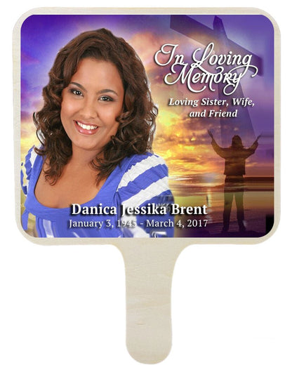 Worship All-In-One Memorial Hand Fan (Pack of 10)