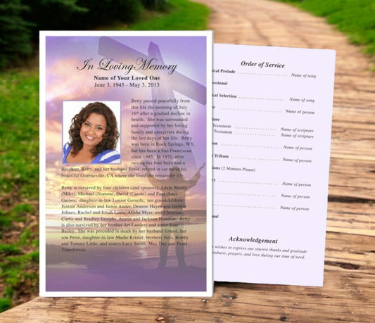 Worship Funeral Flyer Template - The Funeral Program Site