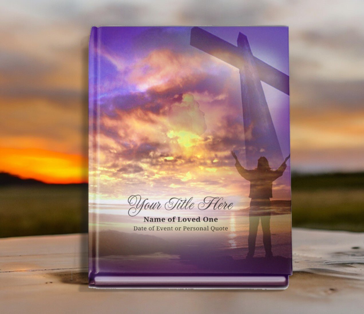 Worship Perfect Bind Memorial Funeral Guest Book - The Funeral Program Site