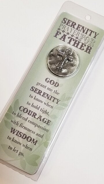 A Father's Serenity Prayer Token Memorial Bookmark - The Funeral Program Site