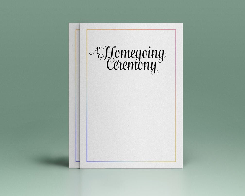 A Homegoing Ceremony Funeral Program Title - The Funeral Program Site