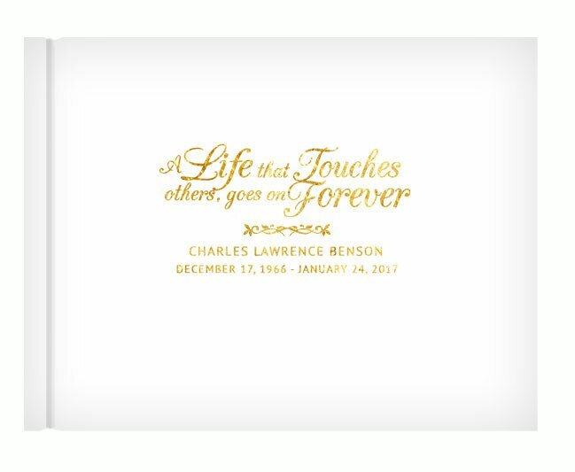 A Life That Touches Landscape Funeral Guest Book - The Funeral Program Site