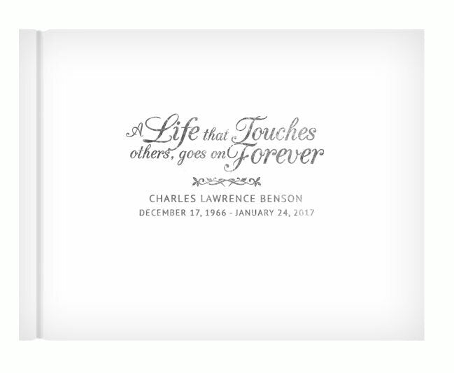 A Life That Touches Landscape Funeral Guest Book - The Funeral Program Site