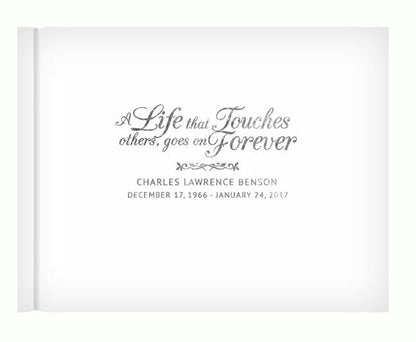 A Life That Touches Landscape Funeral Guest Book - The Funeral Program Site