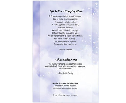 Adoration A4 Funeral Programme Template - The Funeral Program Site